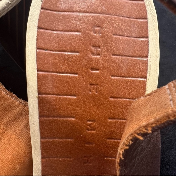 Chie Mihara Vintage Style Leather Slingback Block Heel Shoes Size 38.25 or US 7 - Picture 6 of 8